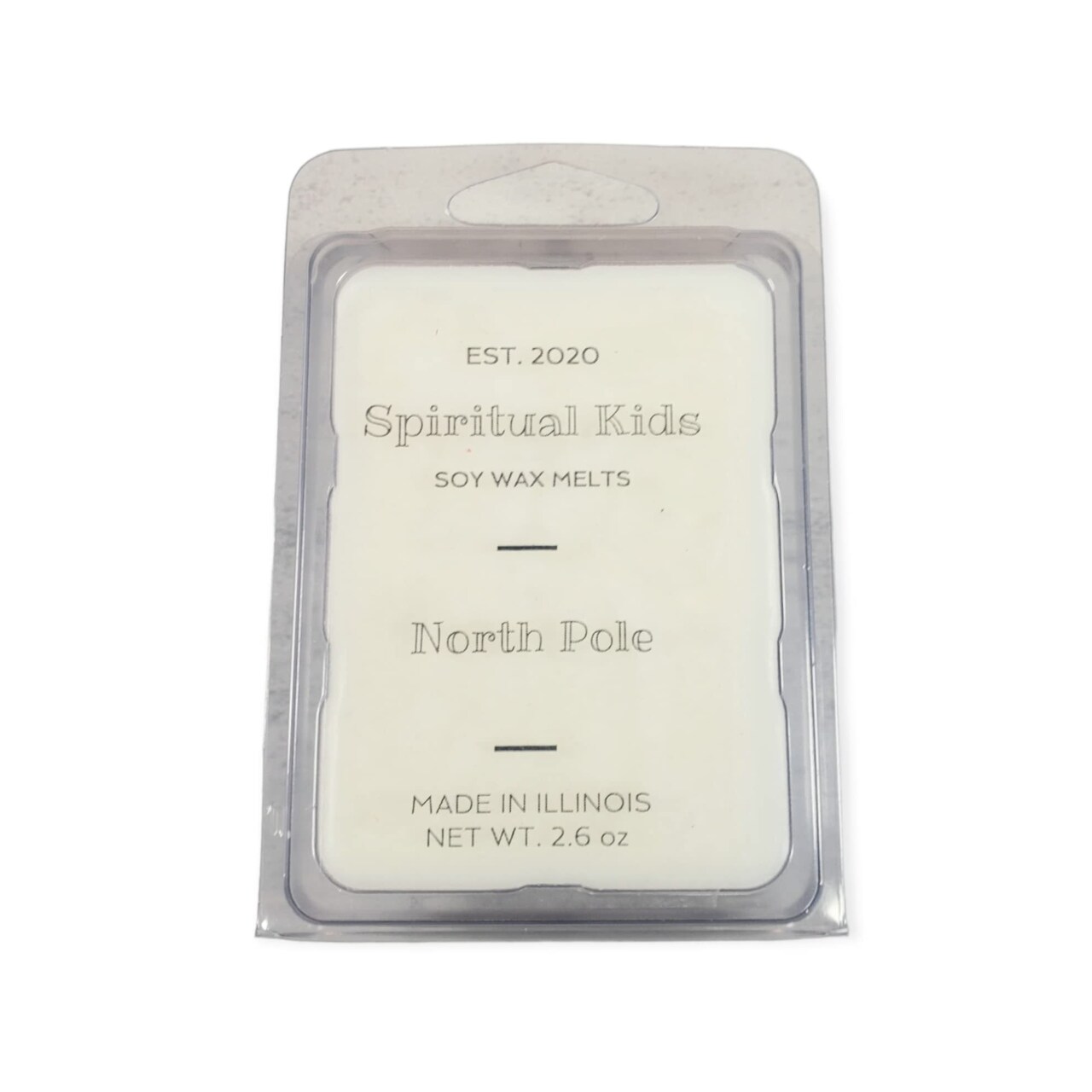North Pole (Peppermint & Vanilla) 2.6oz 1 Pack All Natural Soy Wax Melts 6 cubes Hand Poured with Fragrant/Essential Oils!